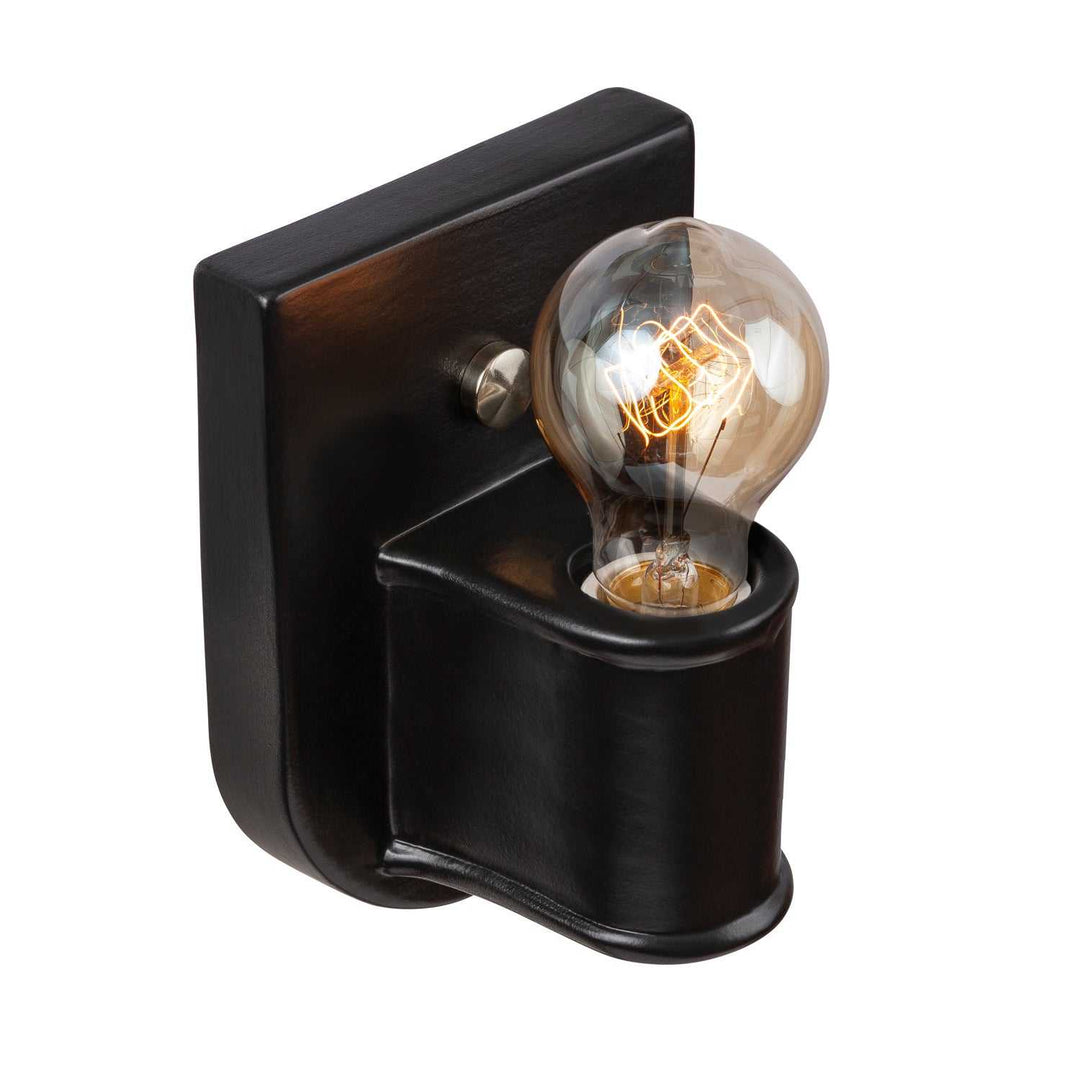 American Classics One Light Wall Sconce in Carbon - Matte Black Justice Designs