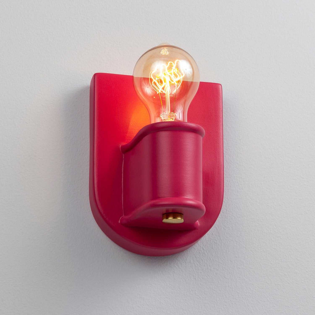 American Classics One Light Wall Sconce in Cerise Justice Designs