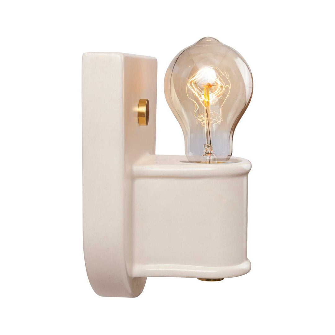 American Classics One Light Wall Sconce in Matte White Justice Designs