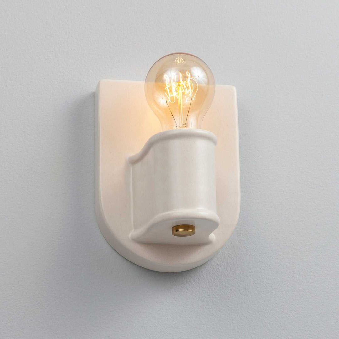 American Classics One Light Wall Sconce in Matte White Justice Designs