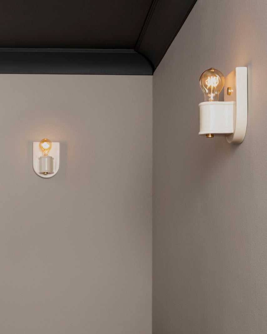 American Classics One Light Wall Sconce in Matte White Justice Designs