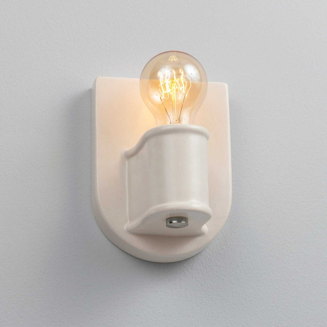 American Classics One Light Wall Sconce in Matte White Justice Designs