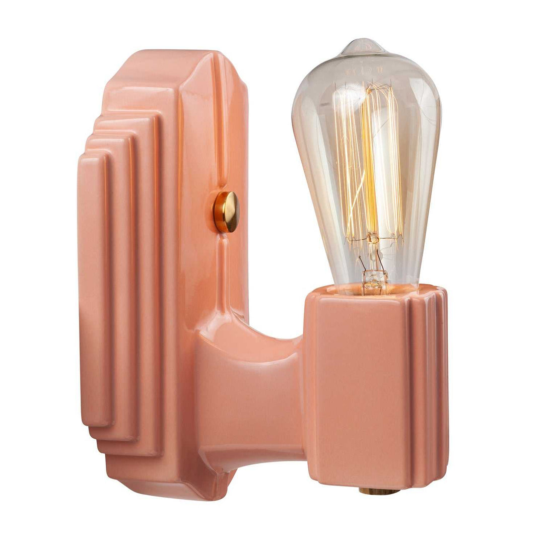 American Classics One Light Wall Sconce in Gloss Blush Justice Designs