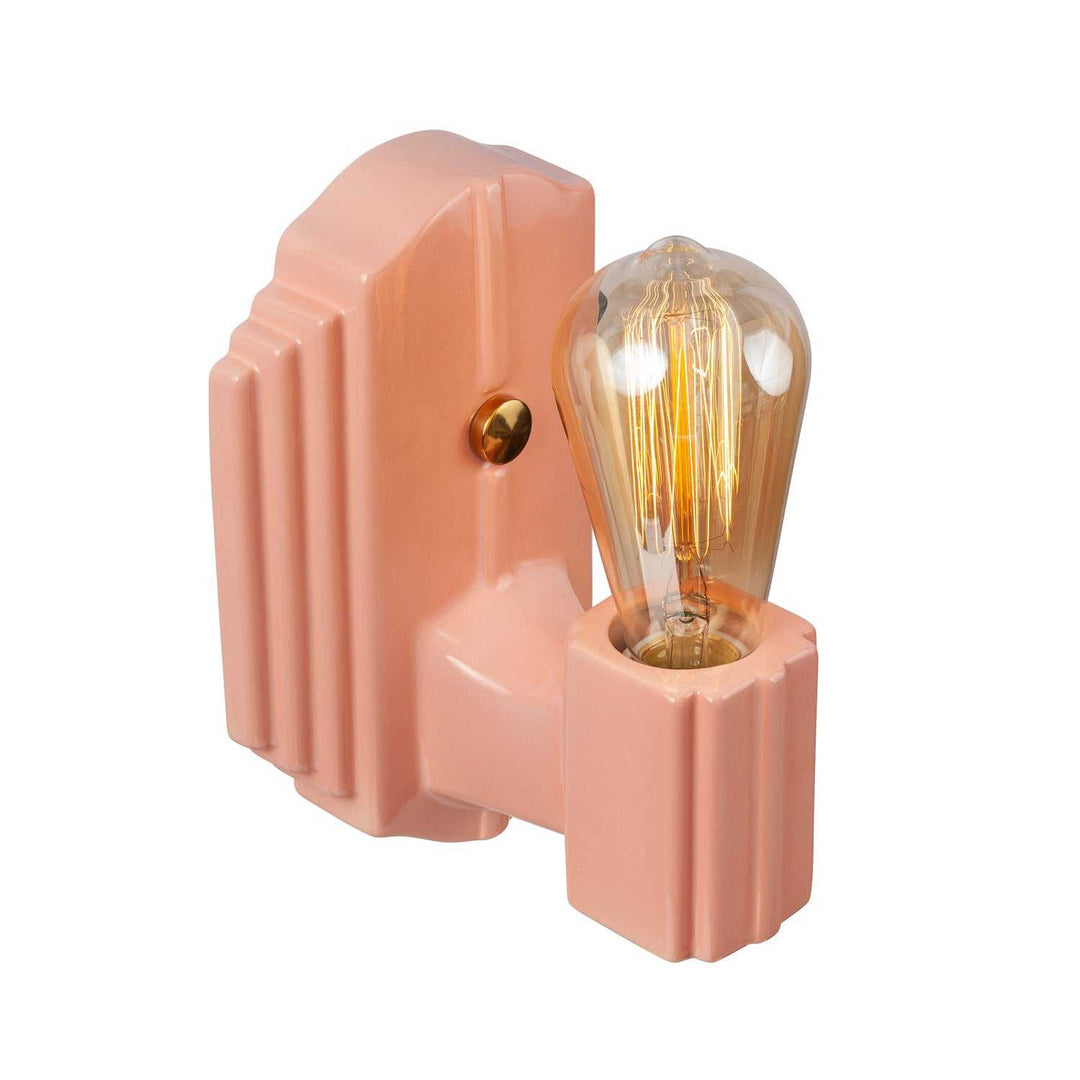 American Classics One Light Wall Sconce in Gloss Blush Justice Designs