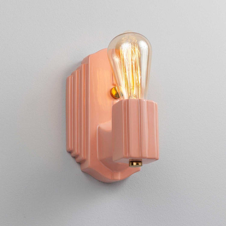 American Classics One Light Wall Sconce in Gloss Blush Justice Designs