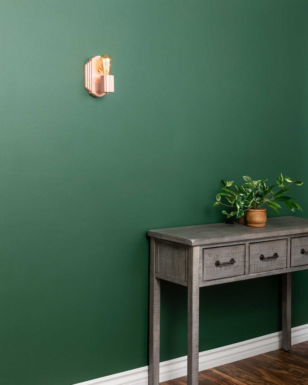 American Classics One Light Wall Sconce in Gloss Blush Justice Designs