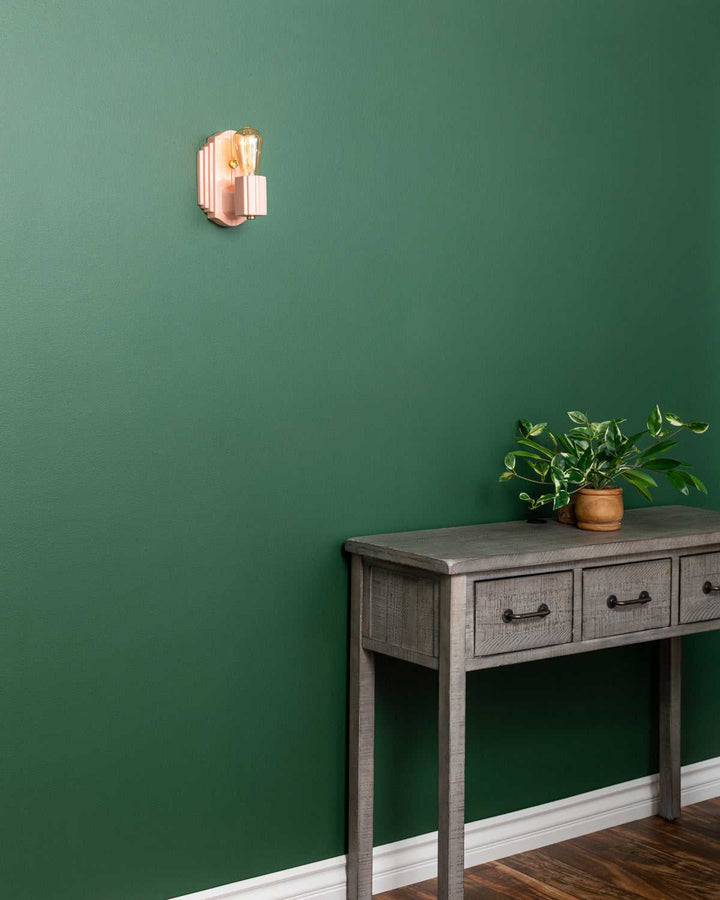 American Classics One Light Wall Sconce in Gloss Blush Justice Designs