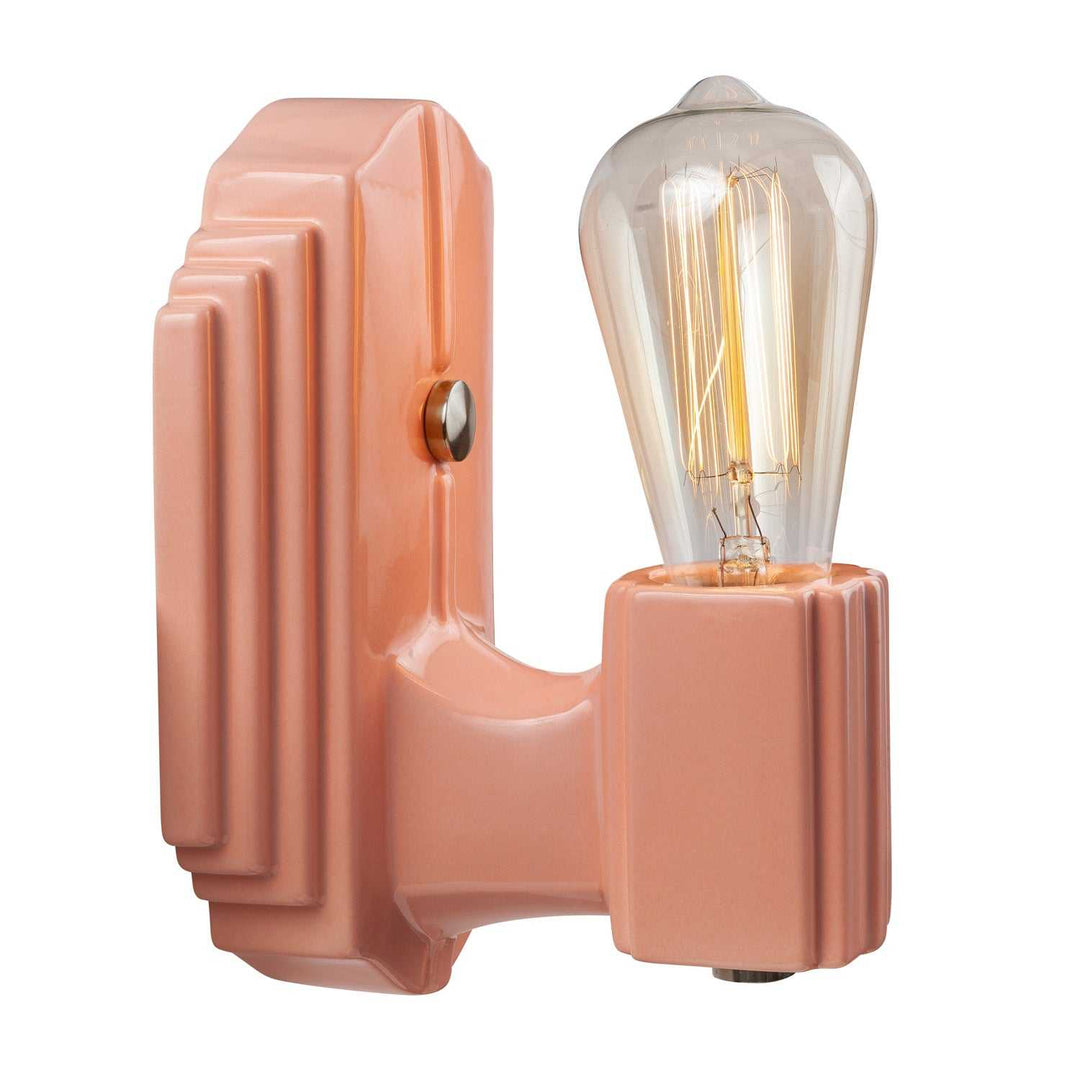 American Classics One Light Wall Sconce in Gloss Blush Justice Designs