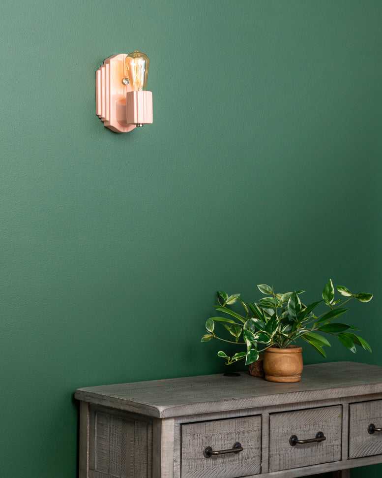 American Classics One Light Wall Sconce in Gloss Blush Justice Designs