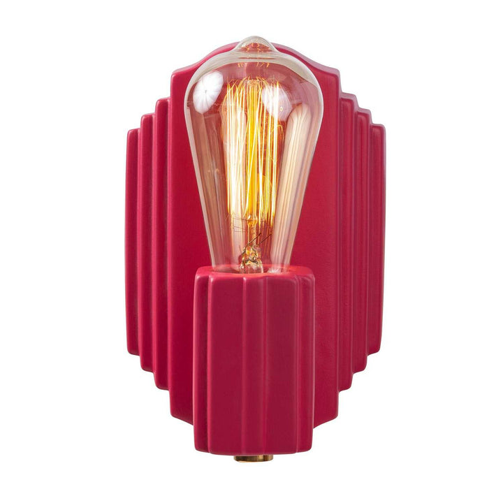 American Classics One Light Wall Sconce in Cerise Justice Designs