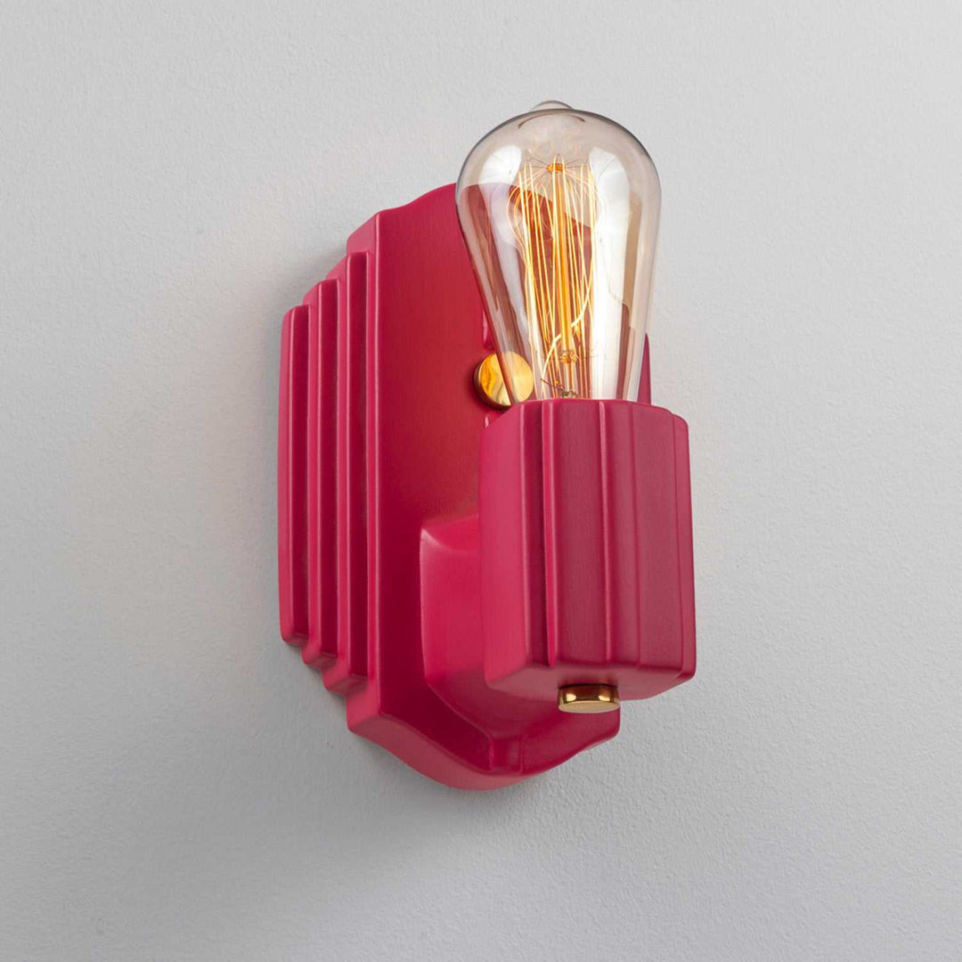 American Classics One Light Wall Sconce in Cerise Justice Designs