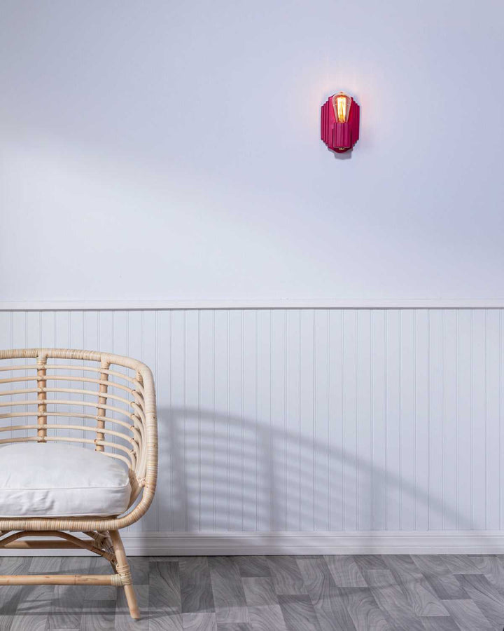 American Classics One Light Wall Sconce in Cerise Justice Designs