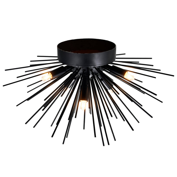 CWI Lighting Canada - 1034C20-6-101 - Six Light Flush Mount - Savannah - Black