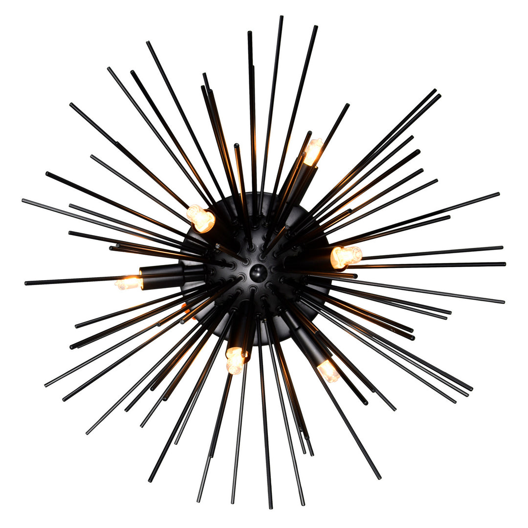 CWI Lighting Canada - 1034C20-6-101 - Six Light Flush Mount - Savannah - Black