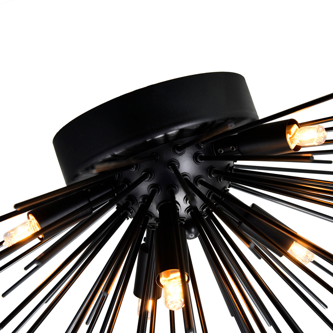 CWI Lighting Canada - 1034C20-6-101 - Six Light Flush Mount - Savannah - Black