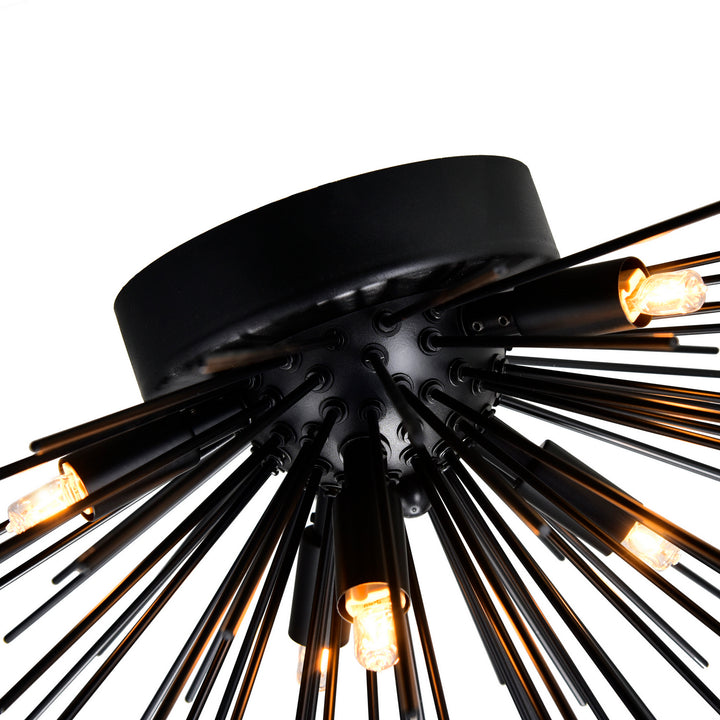 CWI Lighting Canada - 1034C20-6-101 - Six Light Flush Mount - Savannah - Black