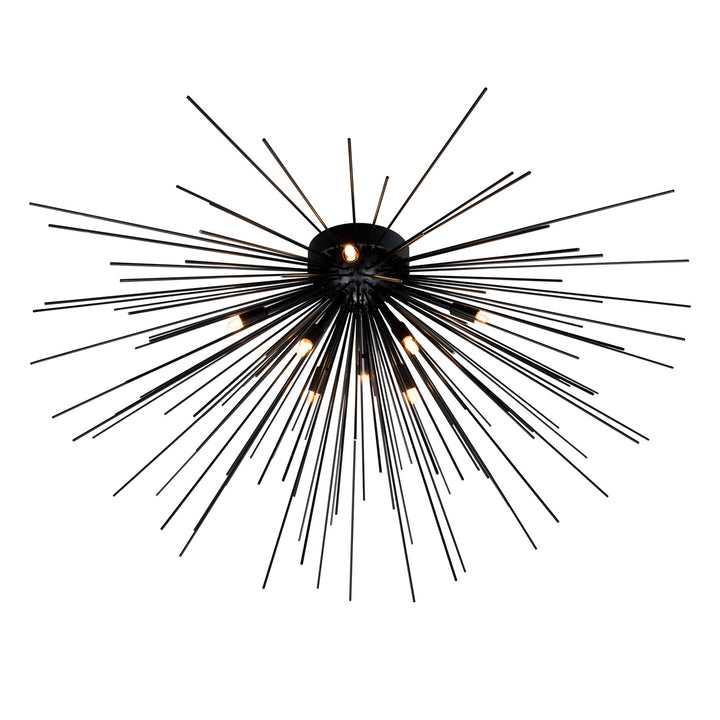 CWI Lighting Canada - 1034C40-8-101 - Eight Light Flush Mount - Savannah - Black