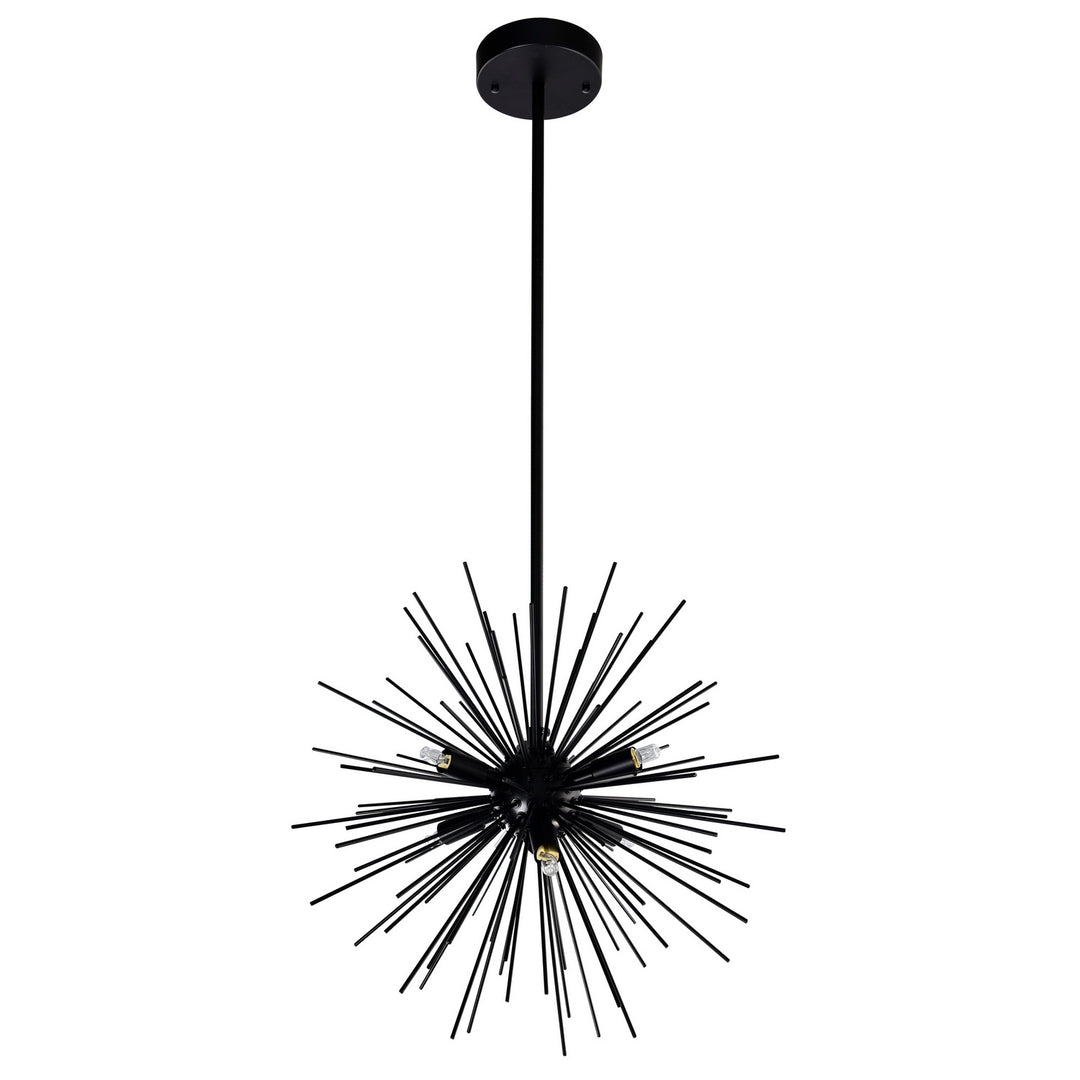 CWI Lighting Canada - 1034P16-6-101 - Six Light Chandelier - Savannah - Black
