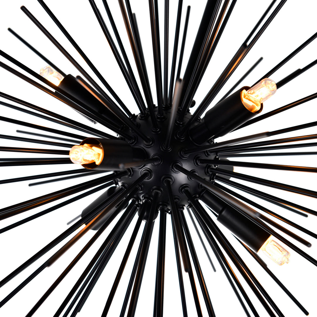 CWI Lighting Canada - 1034P16-6-101 - Six Light Chandelier - Savannah - Black