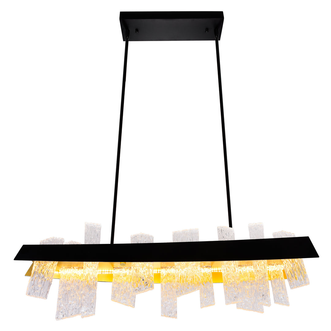 CWI Lighting Canada - 1246P39-101 - LED Chandelier - Guadiana - Black & Satin Gold