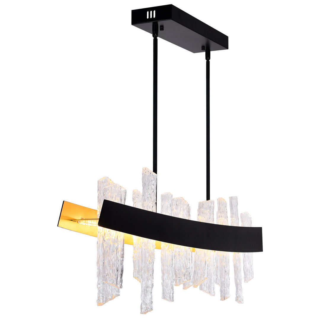 CWI Lighting Canada - 1246P39-101 - LED Chandelier - Guadiana - Black & Satin Gold