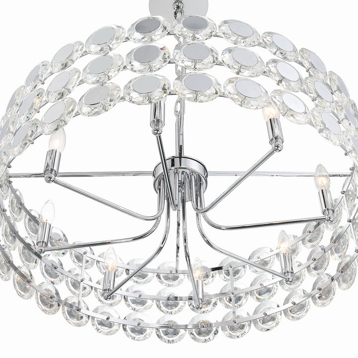 Eurofase Canada - 44286-019 - PERRENE-CHD-8LT-32IN-CHR-CL - PERRENE - Chrome