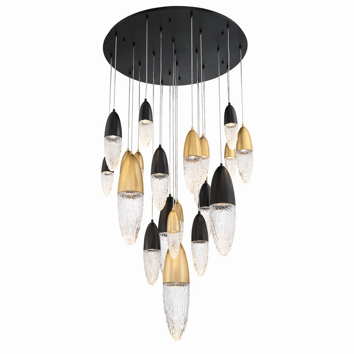 Eurofase Canada - 43860-043 - ECROU-CHD-22LT-40IN-GBM-CL - ECROU - Gold-Black