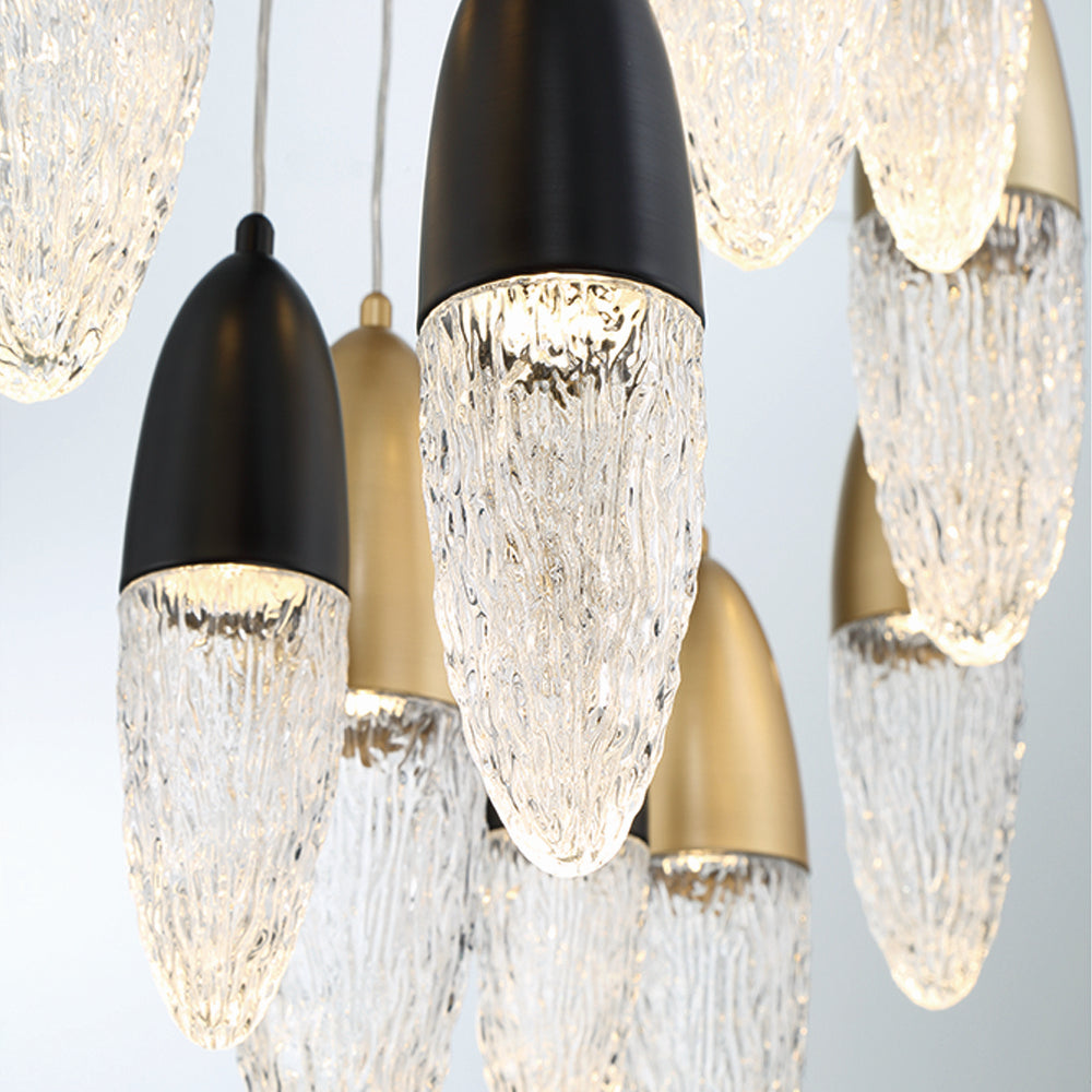 Eurofase Canada - 43860-043 - ECROU-CHD-22LT-40IN-GBM-CL - ECROU - Gold-Black