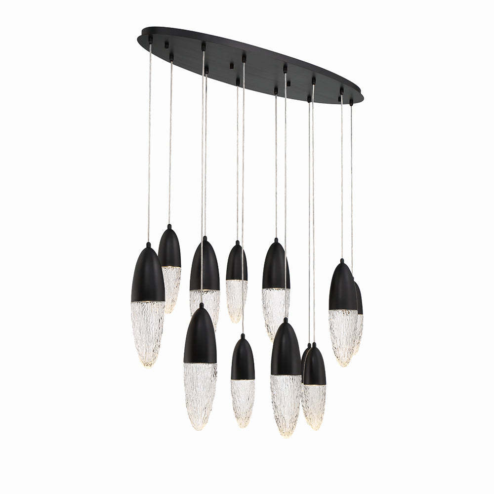 Eurofase Canada - 43861-024 - ECROU-CHD-12LT-44IN-BK-CL - ECROU - Black