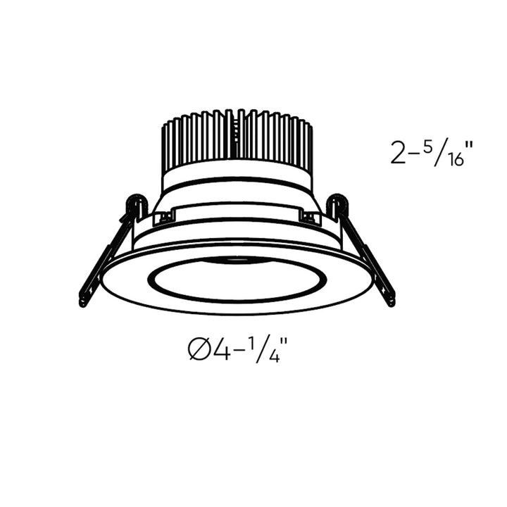 Dals - GBR35-CC-WH - Regressed Gimbal Downlight - Revolve - WH