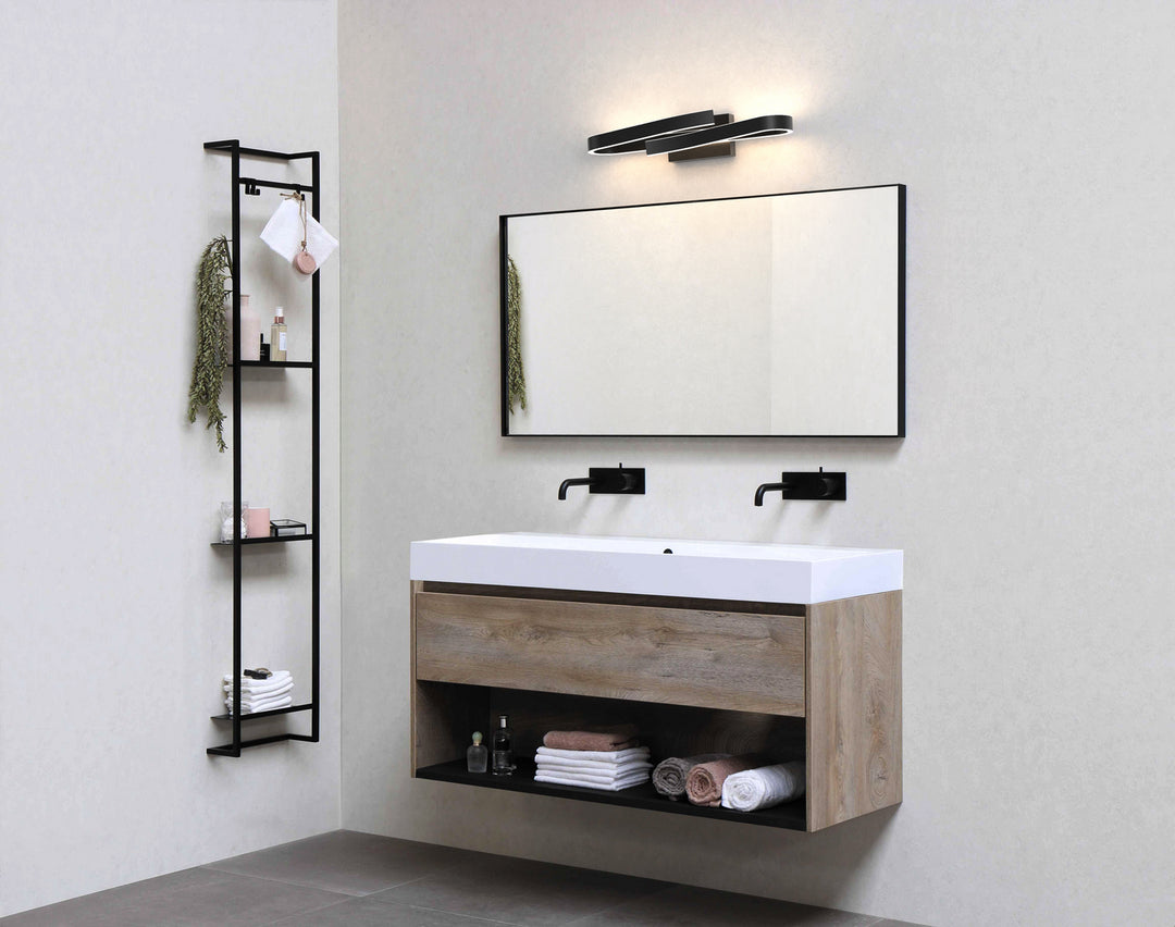 Dals - VRB24-CC-BK - One Light Vanity - Borealis - BK