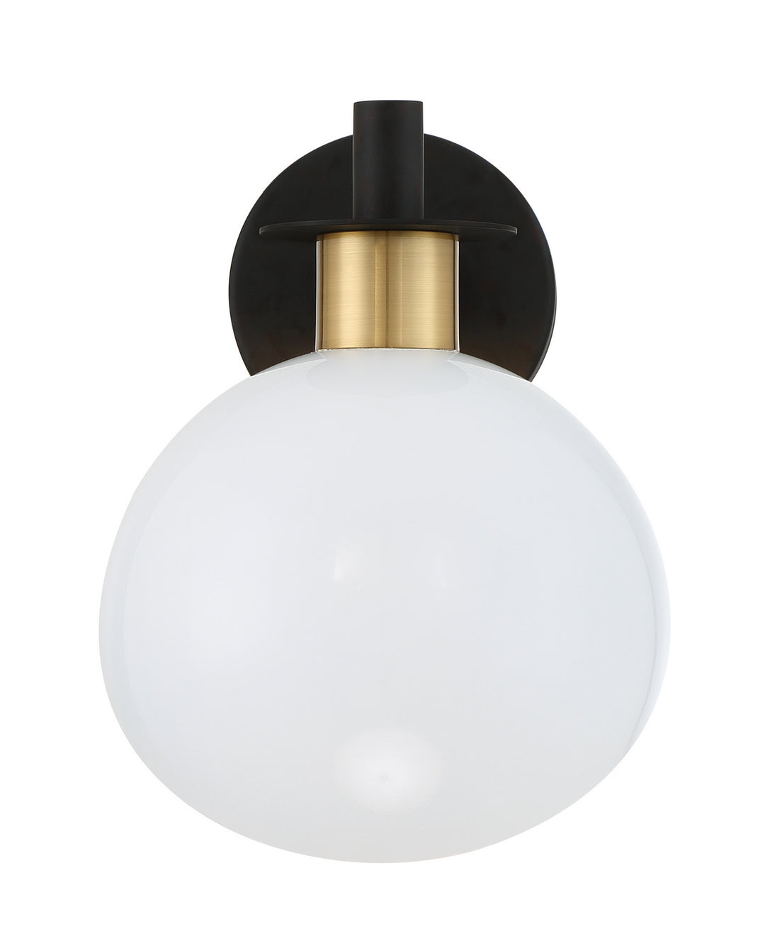 Crystorama - GIG-811-BK-AG - One Light Wall Sconce - Gigi - Black + Aged Brass