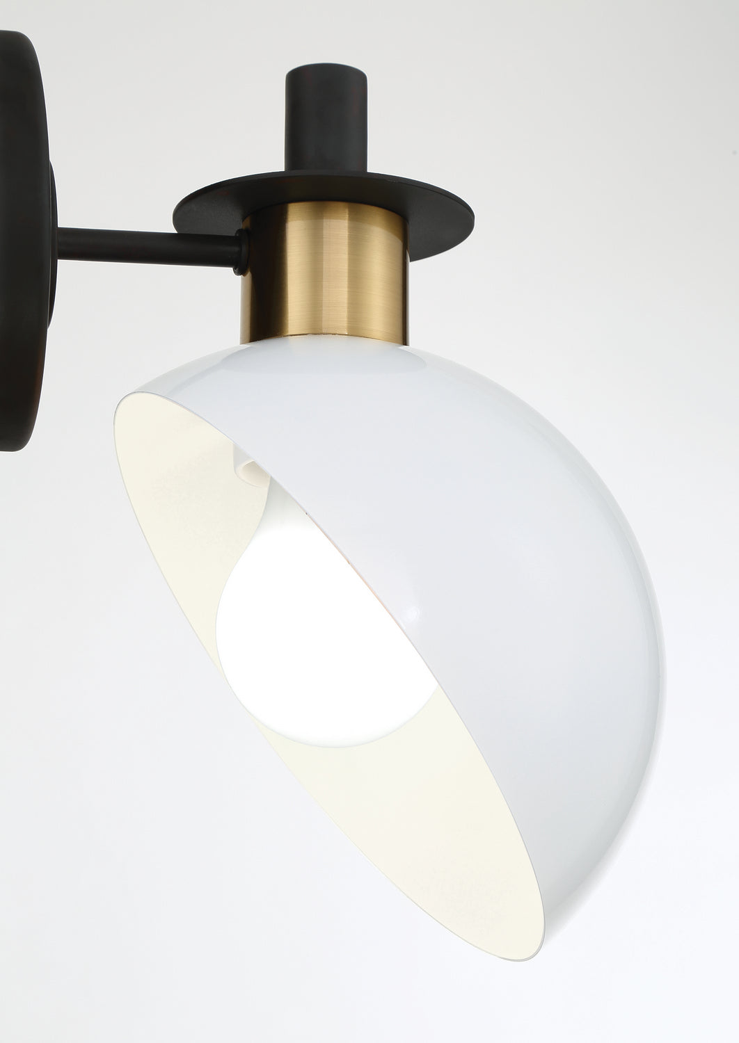 Crystorama - GIG-811-BK-AG - One Light Wall Sconce - Gigi - Black + Aged Brass