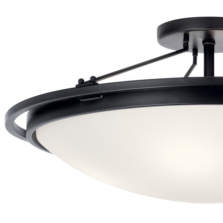 Kichler Canada - 42025BK - Four Light Semi Flush Mount - Black