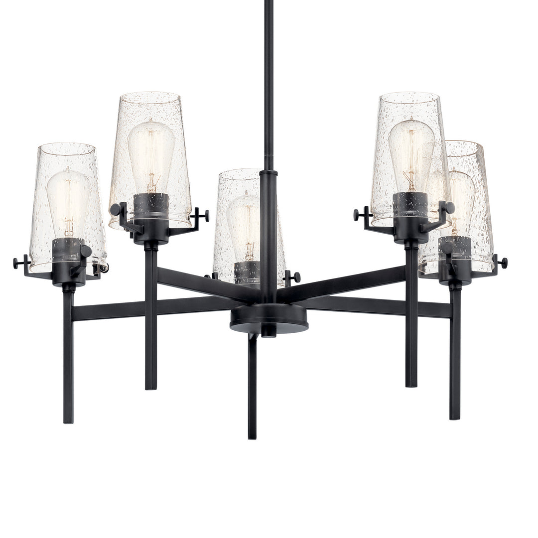 Kichler Canada - 43694BK - Five Light Chandelier - Alton - Black