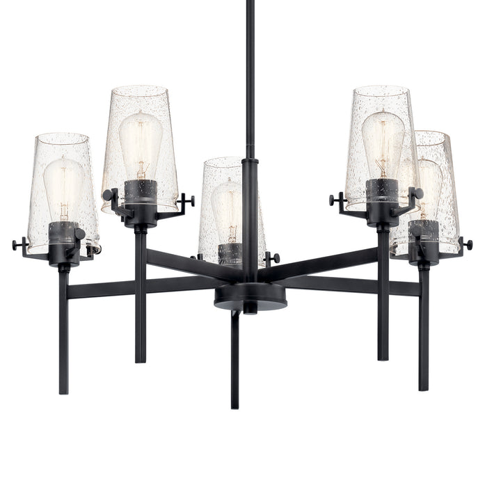 Kichler Canada - 43694BK - Five Light Chandelier - Alton - Black