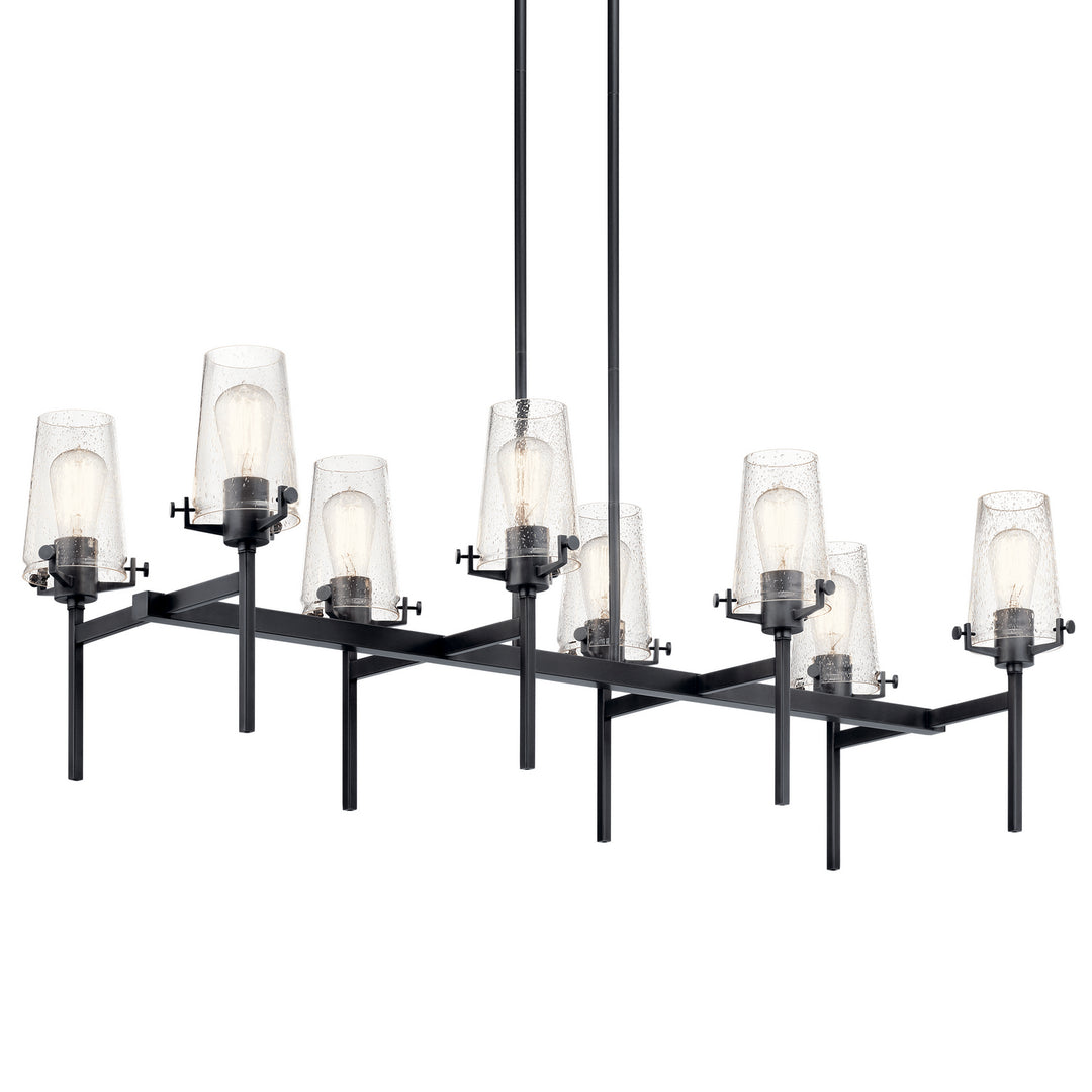 Kichler Canada - 43696BK - Eight Light Linear Chandelier - Alton - Black