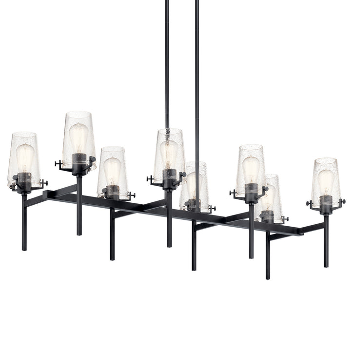 Kichler Canada - 43696BK - Eight Light Linear Chandelier - Alton - Black