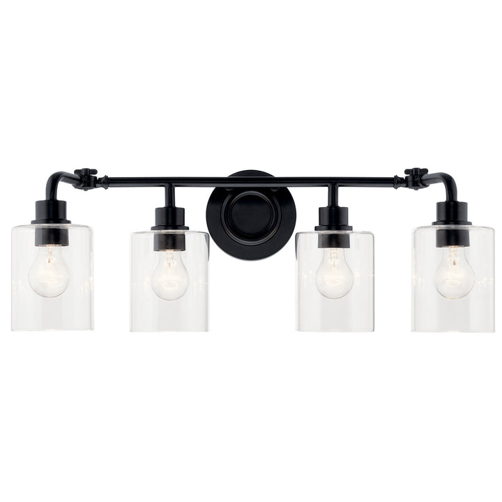 Kichler Canada - 45667BK - Four Light Bath - Gunnison - Black