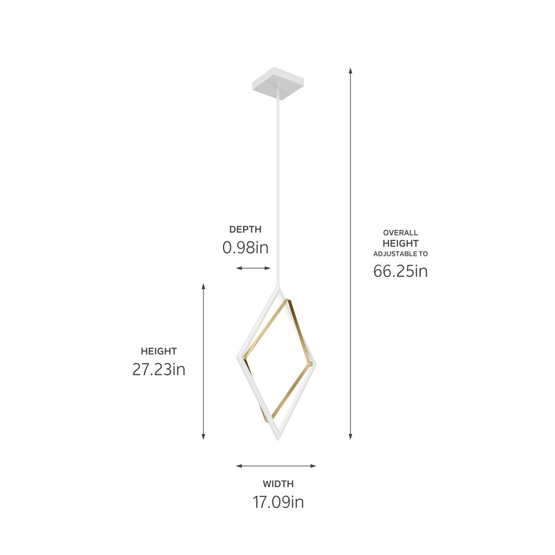Kichler Canada - 84310WH - LED Pendant - Darski - White