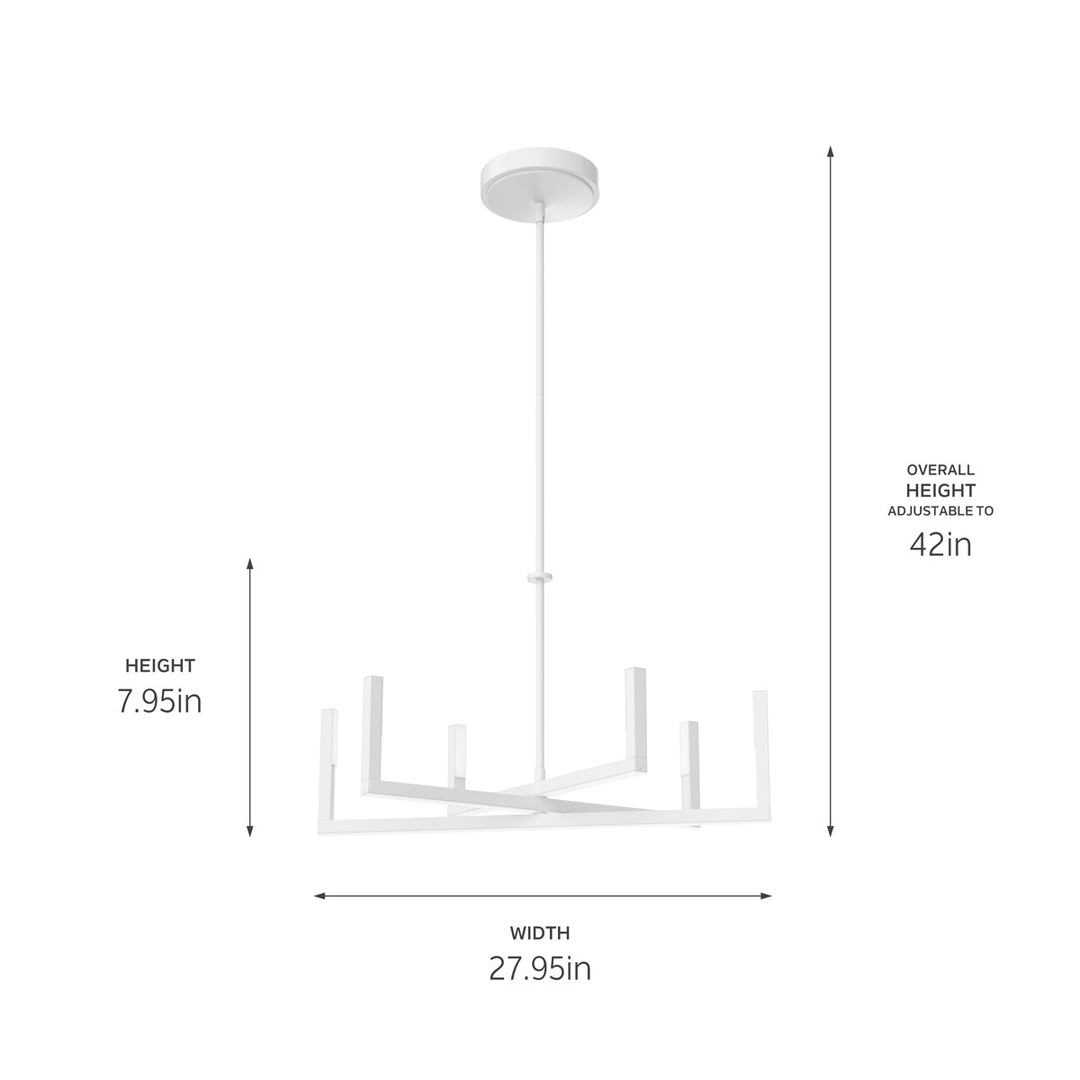 Kichler Canada - 84313WH - LED Chandelier - Priam - White