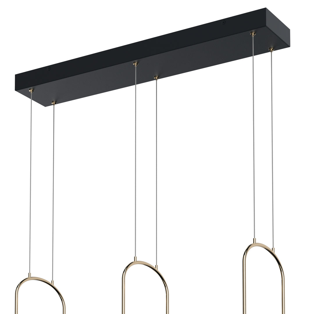 Kichler Canada - 84315MBK - LED Linear Chandelier - Wayan - Matte Black