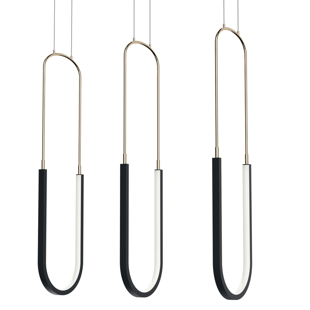 Kichler Canada - 84315MBK - LED Linear Chandelier - Wayan - Matte Black