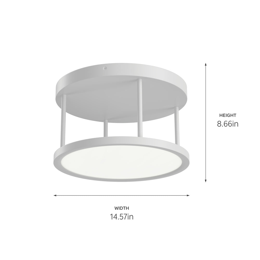 Kichler Canada - 84319WH - LED Semi Flush Mount - Lavi - White