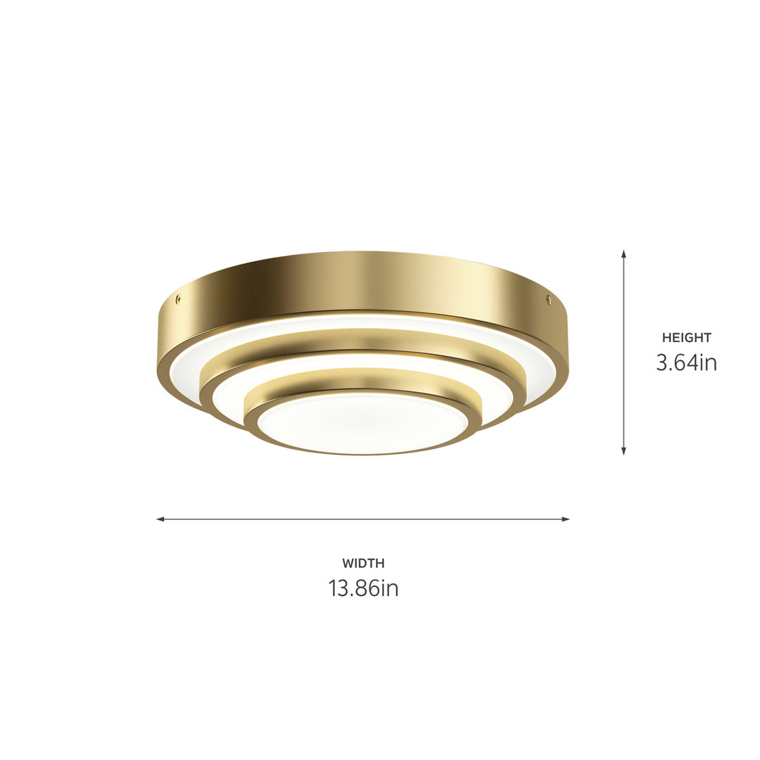 Kichler Canada - 84320CG - LED Flush Mount - Dombard - Champagne Gold