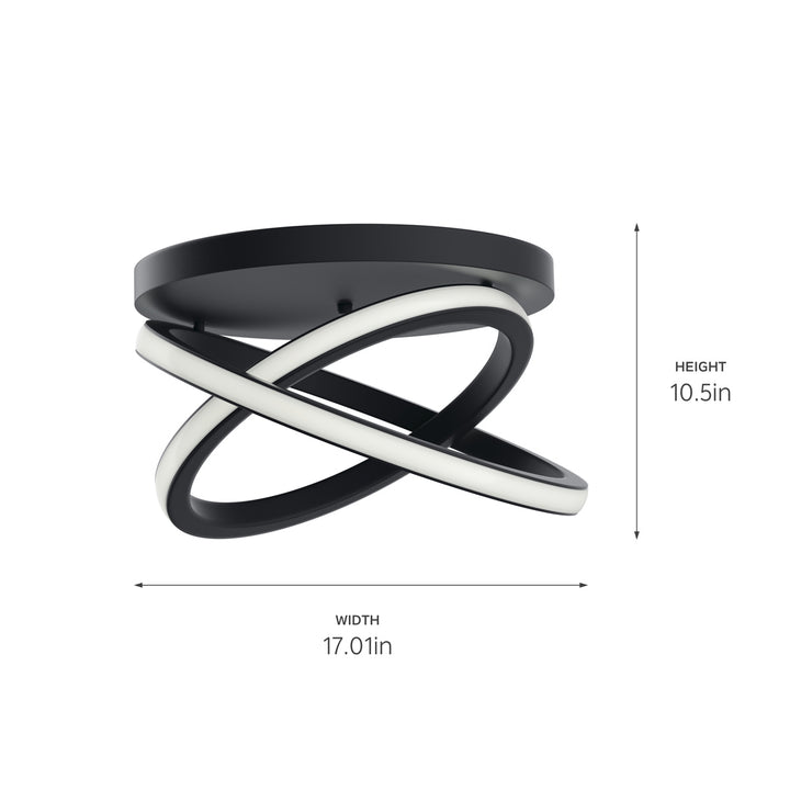 Kichler Canada - 84321MBK - LED Flush Mount - Caputo - Matte Black