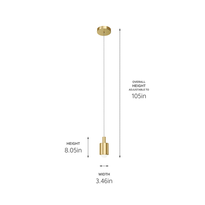 Kichler Canada - 84324CG - LED Pendant - Keele - Champagne Gold