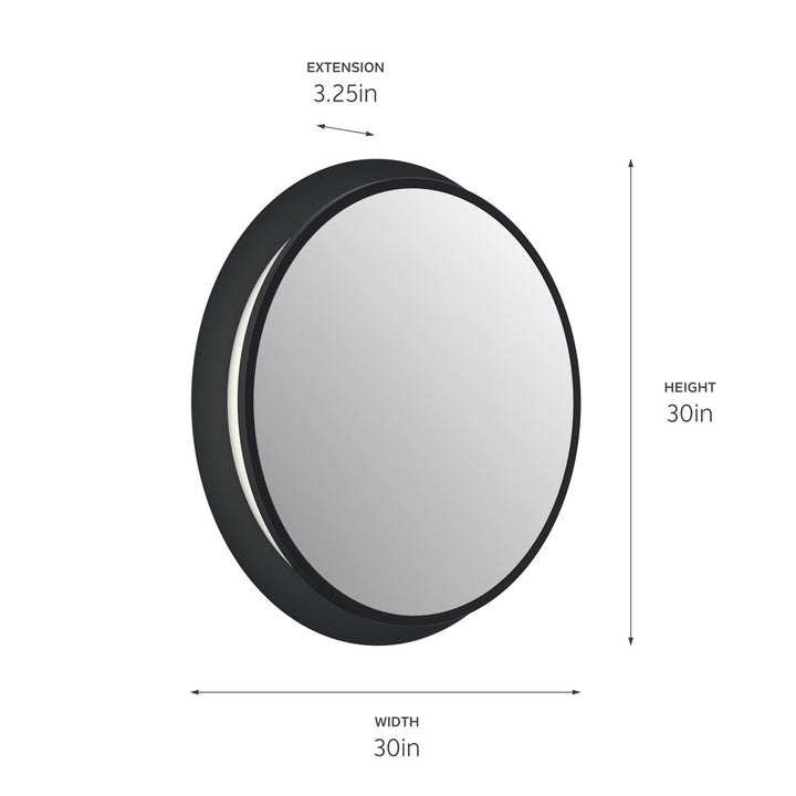 Kichler Canada - 86004MBK - LED Mirror - Chennai - Matte Black
