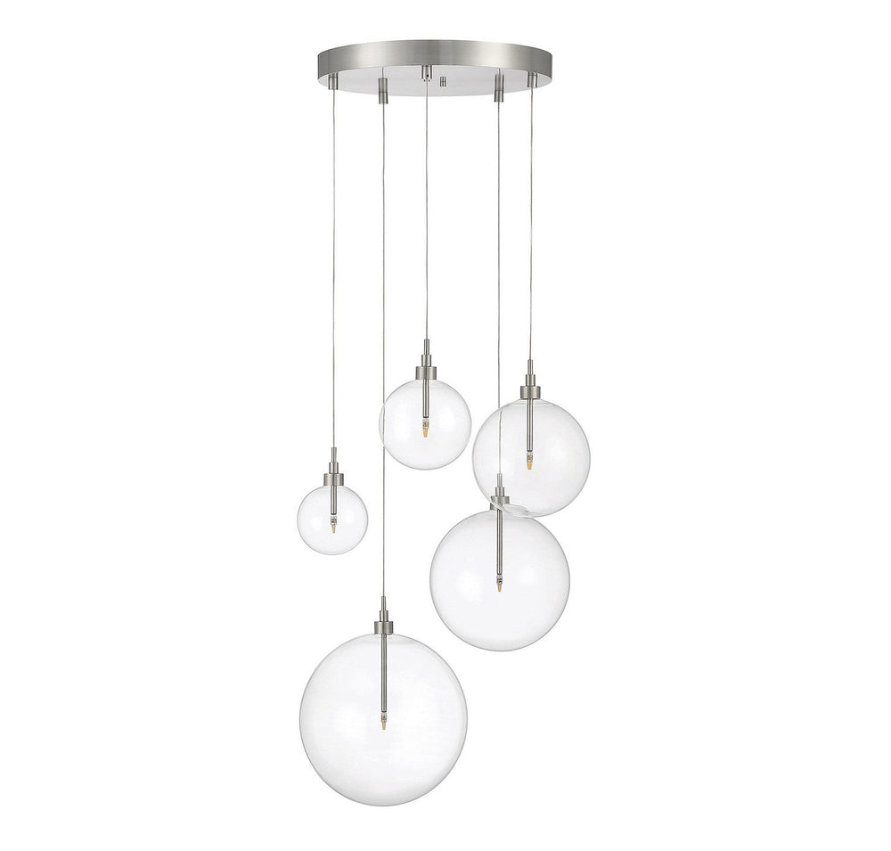 Meridian - M10099BN - LED Pendant - Brushed Nickel