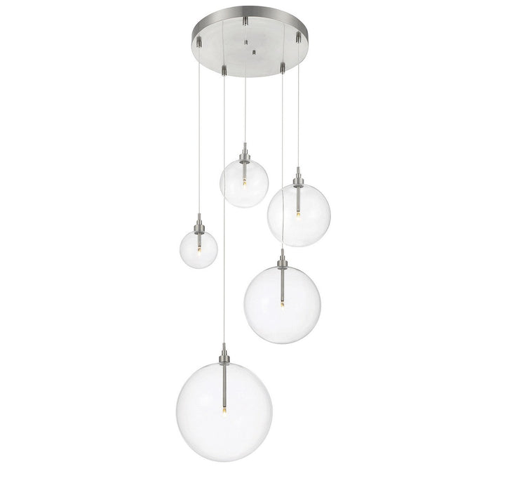 Meridian - M10099BN - LED Pendant - Brushed Nickel